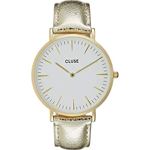 Cluse Reloj Analógico Automático para Mujer con Correa de Cuero – CL18421
