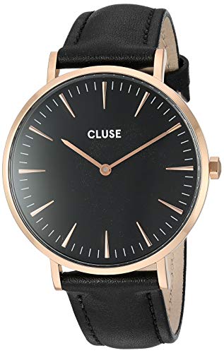 CLUSE Reloj Analógico para Mujer de Cuarzo con Correa en Cuero CW0101201011