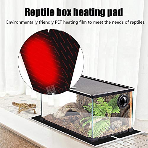 cming Manta Termica Reptiles Almohadilla Eléctrica para Terrario Reptiles Tortuga Serpientes Lagartos Geckos Arañas - Enchufe de la UE - 23W/46W/86W/130W/163W