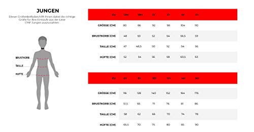 CMP Skihose - Pantalones de esquí­ para mujer infantil, tamaño 116 UK, color blanco