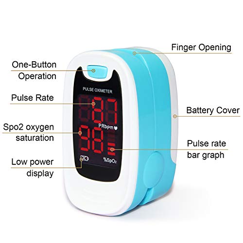 CMS50M LED Finger Pulse Oximeter spo2 monitor Fingertip Oxygen Monitor by Co