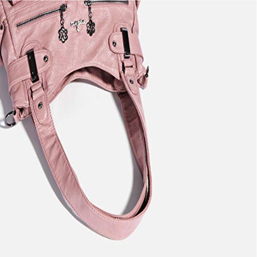 CMZ Mochila Bolso de Mujer Tendencia Multifuncional Bolso de Hombro Lavable de Gran Capacidad para Mujer Bolso de Hombro Simple de Moda para Mujer