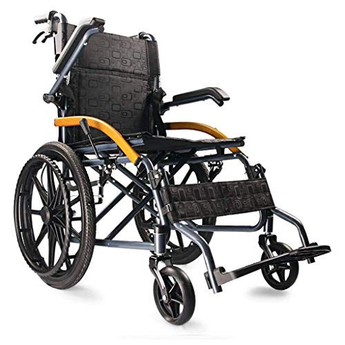 CN Cover Silla De Ruedas Manual Liviana, Sillas De Ruedas Todoterreno, con Frenos De Mano, Ruedas De Liberación Rápida, Silla De Ruedas Manual Plegable, Heridos Y Quirúrgicos, Almacenamiento Fácil