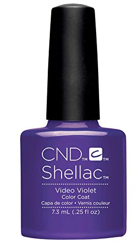 CND Shellac, Gel de manicura y pedicura (Tono Video Violet) - 7.3 ml.
