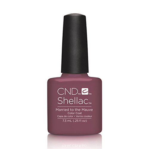 CND Shellac uñas de gel polaco Casado a malva
