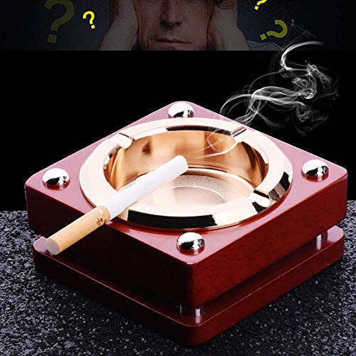 CNDY Tamaño 10 * 10 * 4.5 cm Tabaco Cenicero de Metal Personalidad Bar Cenicero Moda Práctico Creativo Regalo casero Creativo de cumpleaños