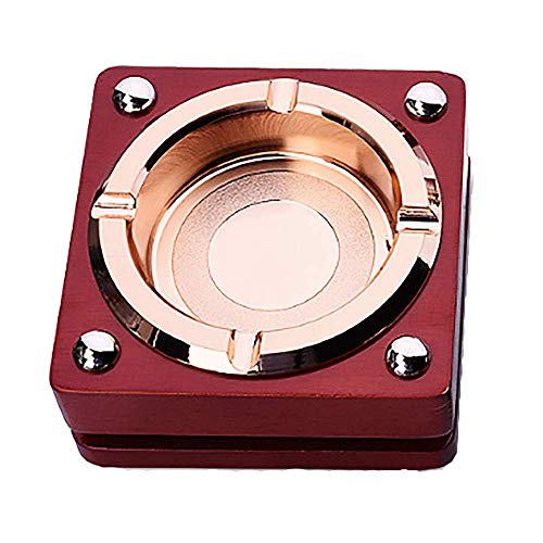 CNDY Tamaño 10 * 10 * 4.5 cm Tabaco Cenicero de Metal Personalidad Bar Cenicero Moda Práctico Creativo Regalo casero Creativo de cumpleaños