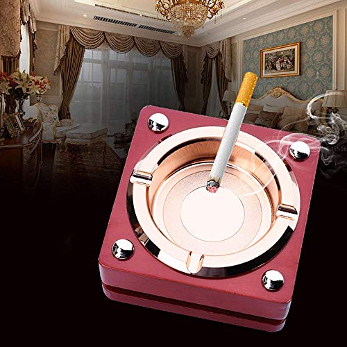 CNDY Tamaño 10 * 10 * 4.5 cm Tabaco Cenicero de Metal Personalidad Bar Cenicero Moda Práctico Creativo Regalo casero Creativo de cumpleaños