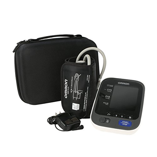 co2CREA Almacenamiento Viajar que Lleva Caja Bolsa Fundas para OMRON M3 M2-Basic Cassic/M6 COMFORT IT/M10-IT - Tensiómetro de brazo eléctrico, USB, pantalla LCD