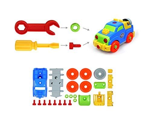Coche de Carreras Juguete Desmontable Juguetes Educativos de Construcción con Kit Desmontar y Ensamblar Coche Desmontable Niño 3 4 5 Años