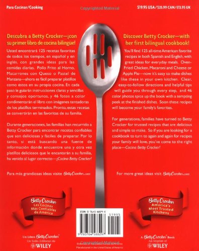 Cocina Betty Crocker: Recetas Americanas Favoritas En Espanol e Ingles/Favorite American Recipes in Spanish and English (Betty Crocker Books)