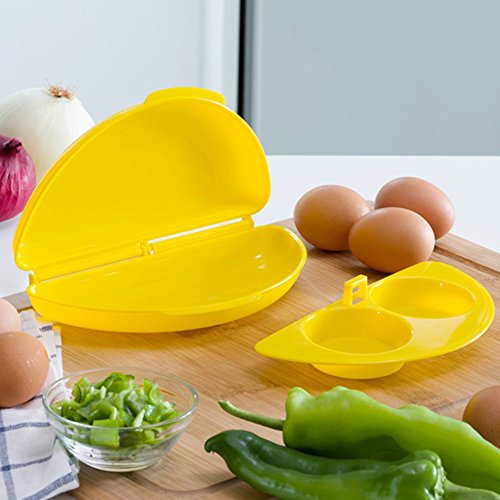 Cocinar Huevos Microondas Poche Tortilla Francesa Sana Rápida Rica Fácil Recipiente Libre BPA Incluye Recetas Pochados