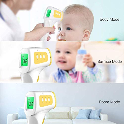 CocoBear termómetro digital bebés, termómetro infrarrojo, termómetro frente, termómetro para niños y adultos, medición precisa Tiempo de medición de 1 segundo