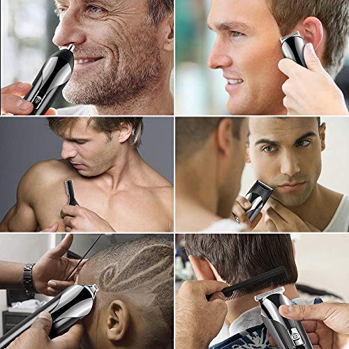 Cocoda Maquina Cortapelo Hombre, Sin Cable Multi 6 en 1 Maquina Cortar Pelo Electrica con Recortador de Barba Profesional/Cabello/Nariz/Oreja/Bigote/Cuerpo: el Mejor Regalo para Papá Marido Novio