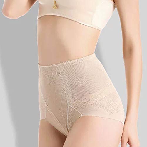 Cocoty-store 2019 Mujer Malla Bragas Braguitas Moldeadoras Calzones Elástico de Alta Cintura Adelgazante Control de Vientre Lucir Palmito Lencería Briefs Shapewear (Negro,XL)