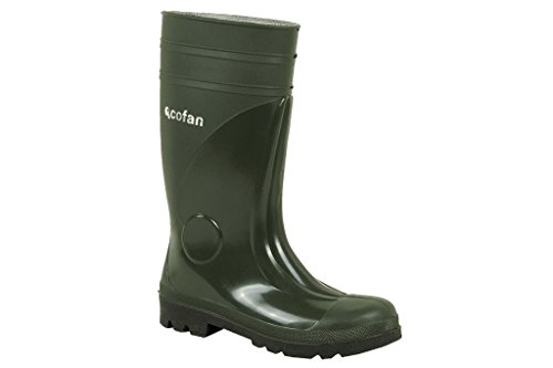 Cofan 12003250 Bota de agua con puntera y plantilla de acero, Verde, S-5, T-50