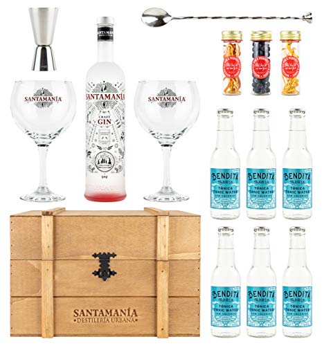 Cofre Gin Tonic Premium - SANTAMANIA Craft Gin