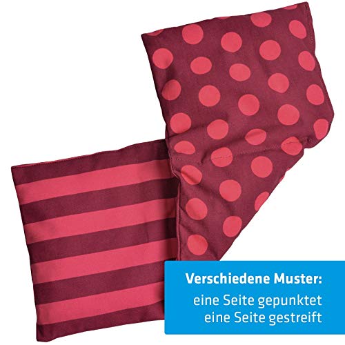 Cojín Almohada Térmico de Huesos de Cereza para Calentar en Microondas Horno Ideal para Golpes, Dolor de cabeza Esguinces Tendinitis Pies Hinchados Espalda Cuello Vientre Hombros y Cervicales