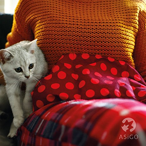 Cojín Almohada Térmico de Huesos de Cereza para Calentar en Microondas Horno Ideal para Golpes, Dolor de cabeza Esguinces Tendinitis Pies Hinchados Espalda Cuello Vientre Hombros y Cervicales