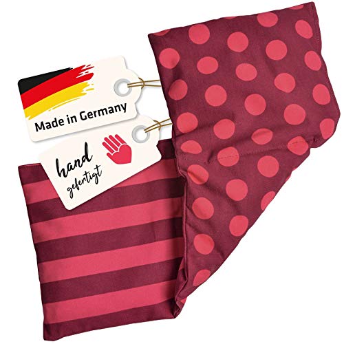 Cojín Almohada Térmico de Huesos de Cereza para Calentar en Microondas Horno Ideal para Golpes, Dolor de cabeza Esguinces Tendinitis Pies Hinchados Espalda Cuello Vientre Hombros y Cervicales