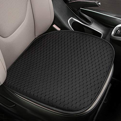 Cojin Asiento Coche Universal Espuma de Memoria Súper Suave Cómodo, Cojín de Seda de Hielo con Orificio de Aire de Malla, Coche Protector de Asiento Delantero, Ideal para Oficina Hogar Coche