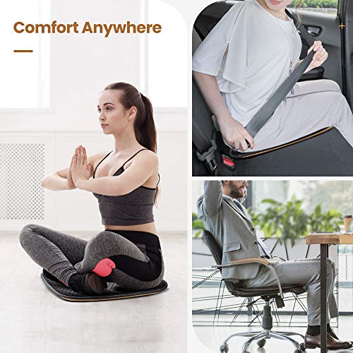 Cojin Asiento Coche Universal Espuma de Memoria Súper Suave Cómodo, Cojín de Seda de Hielo con Orificio de Aire de Malla, Coche Protector de Asiento Delantero, Ideal para Oficina Hogar Coche