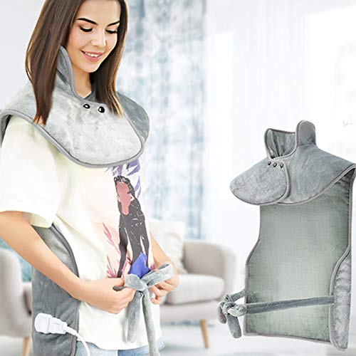 Cojín De Calefacción Para El Alivio Del Dolor De Espalda, 22 "X37" Extra Grande Cojín De Calefacción Con Apagado Automático, 6 Temperatura, Para El Alivio Del Dolor De Hombro/Cuello/Abdomen/Cintura