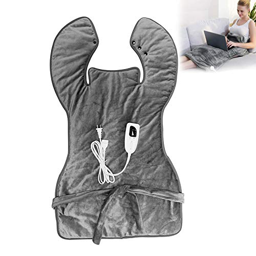 Cojín De Calefacción Para El Alivio Del Dolor De Espalda, 22 "X37" Extra Grande Cojín De Calefacción Con Apagado Automático, 6 Temperatura, Para El Alivio Del Dolor De Hombro/Cuello/Abdomen/Cintura