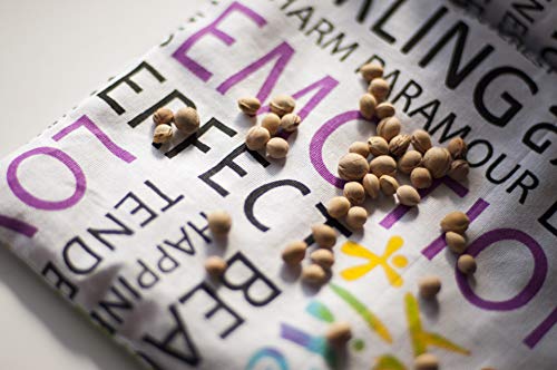 Cojín de huesos de cereza, 20 x 20 cm, cojín de calor, cojín de frío, cojín de masaje, cojín de grano, alternativa ecológica a la bolsa de agua caliente