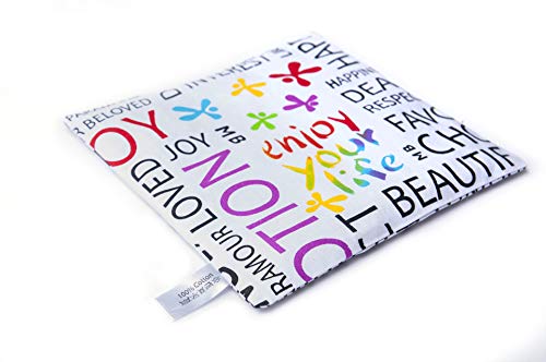 Cojín de huesos de cereza, 20 x 20 cm, cojín de calor, cojín de frío, cojín de masaje, cojín de grano, alternativa ecológica a la bolsa de agua caliente