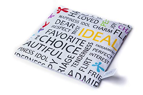 Cojín de huesos de cereza, 20 x 20 cm, cojín de calor, cojín de frío, cojín de masaje, cojín de grano, alternativa ecológica a la bolsa de agua caliente