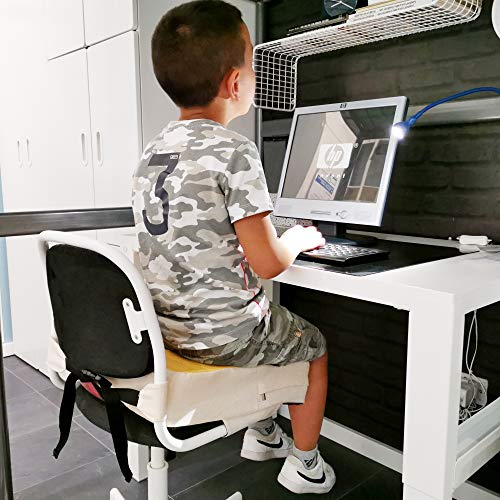 Cojín elevador de silla para niños de 2ª generación, elevador para niños, elevador para mesa de niño, portátil, elevador para niños, elevador de sillas, asiento elevado, reductor de altura