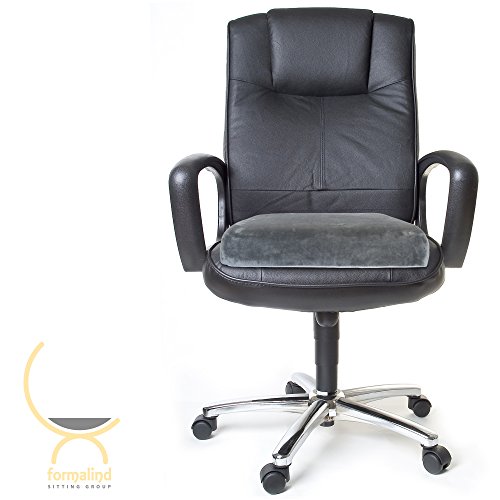 Cojín Ortopédico XL, Sedación Para la Espalda, las Discos Intervertebrales y el Nervio Ciático. Tamañode 45x48 cm y Altura de 9 cm Formalind® Visco-Sistema para la Despresurizaciónn Perfecta.