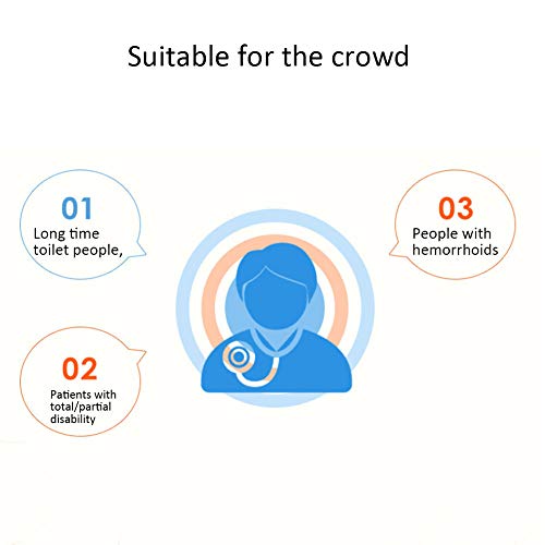 Cojines inflables, Cojín para ancianos Anticuador, Transpirable y cómodo Cojín para asiento hinchable Soporte de cadera Cojín para silla de ruedas portátil para personas mayores con discapacidad