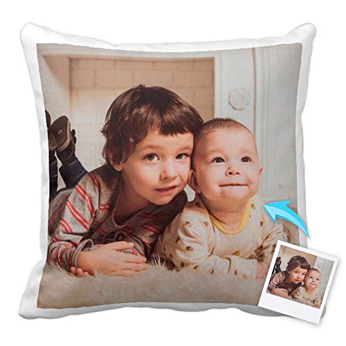 Cojines Personalizados con Fotos y Texto | Tejido Tacto algodón | Relleno Incluido | Tamaño 35x35 cm