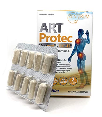 COLÁGENO CON VITAMINA C | COLÁGENO DE MEMBRANA DE HUEVO (OVOMET) –AYUDA A PREVENIR LESIONES Y A FORTALECER HUESOS Y ARTICULACIONES –MEJORA LA FLEXIBILIDAD – REAFIRMA LA PIEL –60 CAPSULAS – ZENTRUM 90