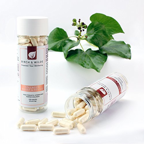 COLÁGENO MARINO cápsulas suministro para 60 días de 1200mg | Péptidos de colágeno hidrolizado premium de alta potencia | Cápsulas de suplemento de salud | Apoyo para piel, pelo, uñas, articulaciones