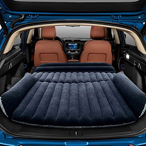 Colchoneta SUV Colchon Inchable Automatico Coche Hinchable Camping para el hogar senderismo al aire libre, Superficie de flocado, rápida Inflación