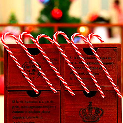 Colgante Candy Cane Christmas 30pcs Dulces Muletas Decoración del árbol de Navidad Colgantes Adornos Colgantes