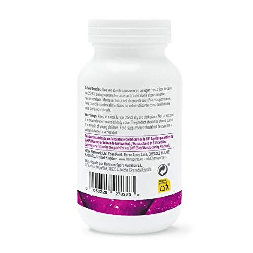 Colina Bitartrato de HSN | 500mg | Nootrópico Natural para Mejorar la Función Cognitiva, Estudiar, Concentrarse Mejor y Estimular la Memoria, Vegano, Sin Gluten, Sin Lactosa, 120 Cápsulas Vegetales