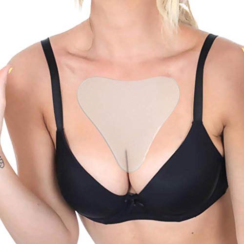 Colinsa silicona en forma de corazón pegatinas de pecho transparente reutilizable amigable con la piel antiarrugas sujetador invisible