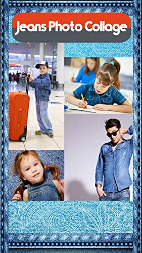 Collage de fotos de jeans