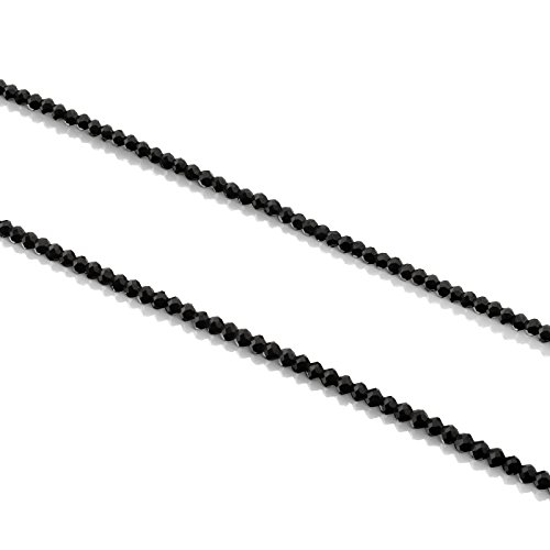 Collar Camille de plata vermeil rosa y y piedras de ónix. Largo 42 cm, Cierre en Vermeril rosado de 18kt