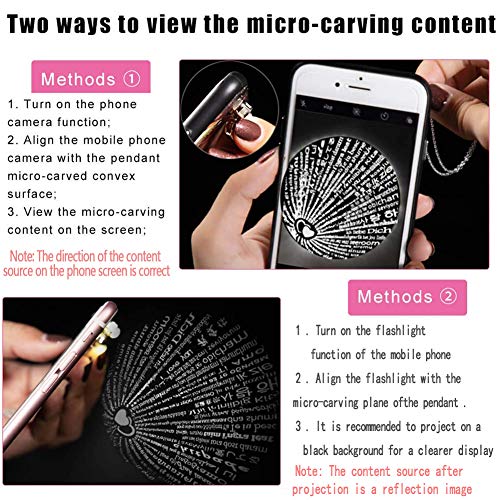 Collar dama Collar I Love You Collar Dale a tu vida Compañero 100 idiomas"I Love You" En Ágata Colgante Love Memory Clavícula Collar corto (Forma de corazón de plata)