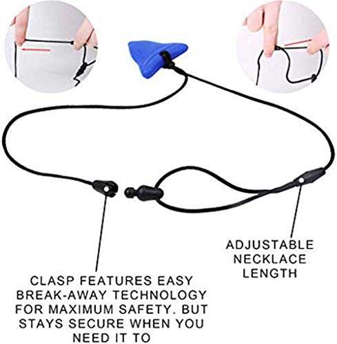 Collar para masticar con dientes de tiburón - Juguetes de dentición de silicona orgánica natural libre de BPA para el juguete mordedor sensorial de autismo (paquete de 3)