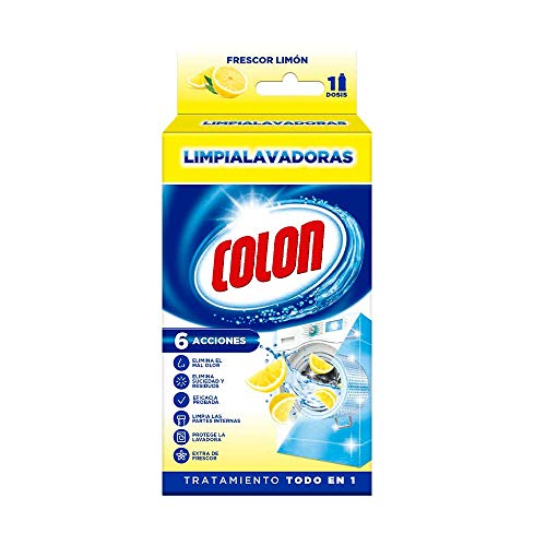 Colon - Limpiador de lavadora y antiolor, aroma limón