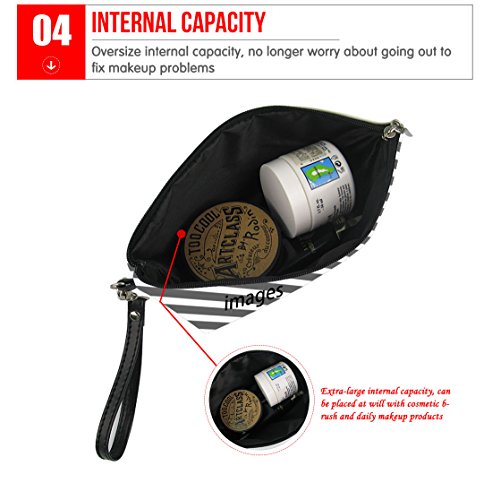 Coloranimal - Neceser de viaje para mujer, cierre con cremallera, diseño de animales de zoo, gato negro (Multicolor) - K-4137Z8