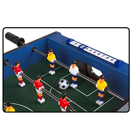 ColorBaby - Futbolín madera CBGames, Deluxe, color azul (43312)