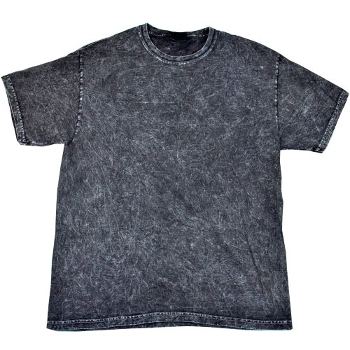 Colortone - Camiseta teñida Modelo Mineral de Manga Corta para Hombre - Verano/Playa (Grande (L)) (Marrón)