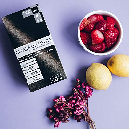 Colour Pharma - Tinte Sin PPD ni Amonicaco, Coloración Antiedad en Crema, Cabello Maduro, 5.D.- Castaño Dorado, Cobertura de Canas Rebeldes, Con Serum Redensificante, T. Dermatológicamente - 180ml